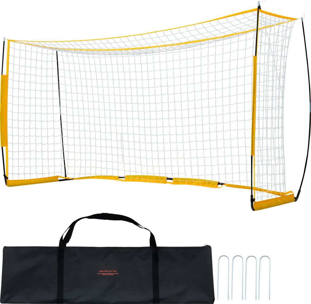 SucceBuy Porta da calcio portatile, 12 x 6 piedi, rete da Immagine del prodotto 