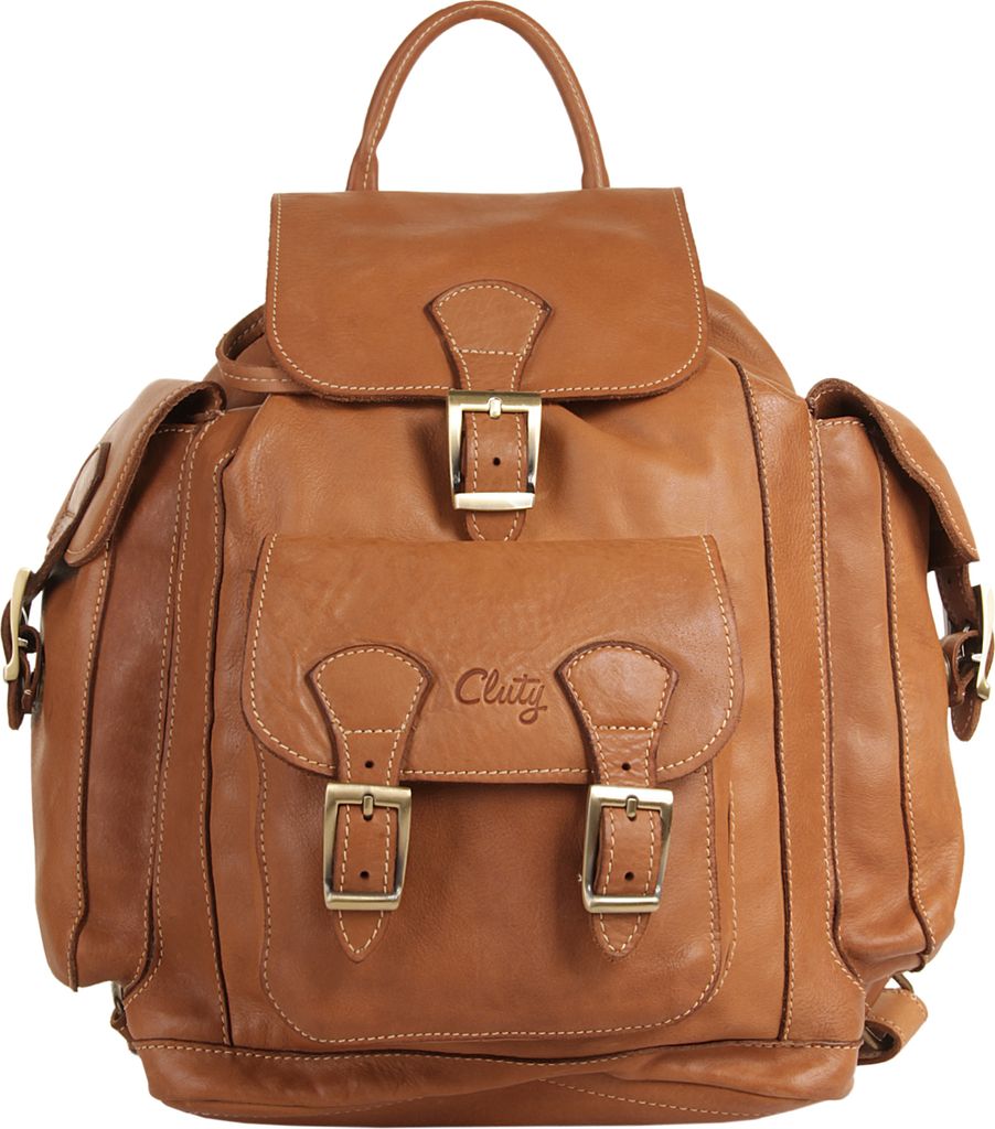 Cluty Rucksack Damen 020226 cognac
