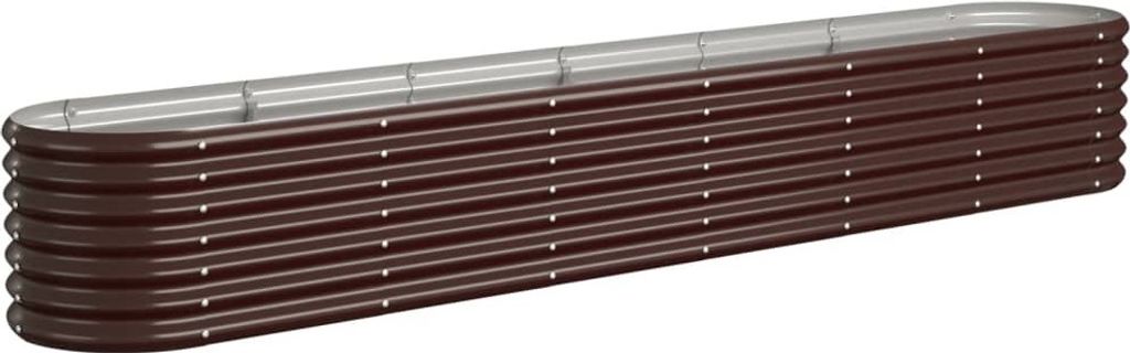 vidaXL Hochbeet Verzinkter Stahl 260x40x36 cm Braun Produktbild 