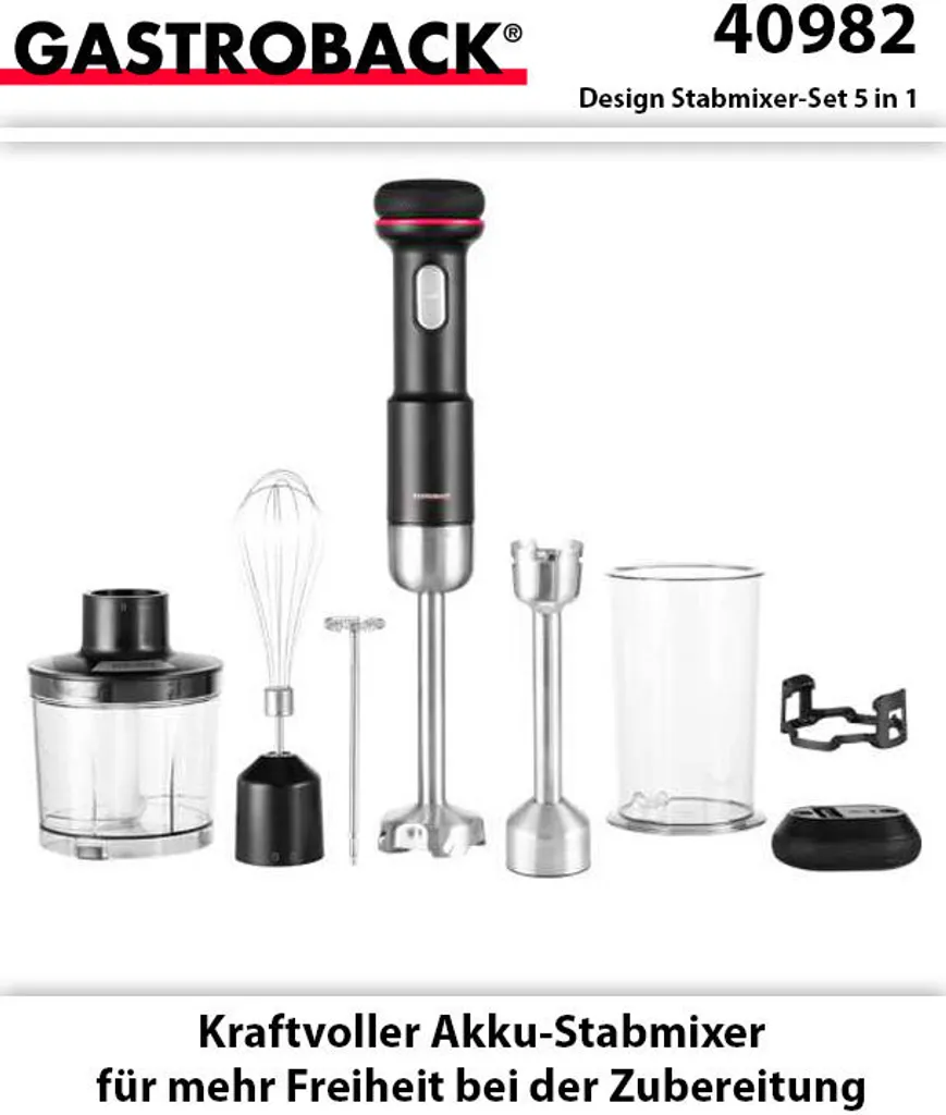 Recensione Gastroback 40982 Set Frullatore Senza Fili 180W