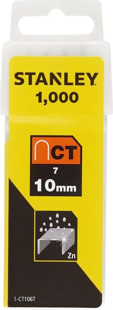 Stanley 1-CT106T Heftklammern Typ 7 Set mit 1000 Stück 10 mm
