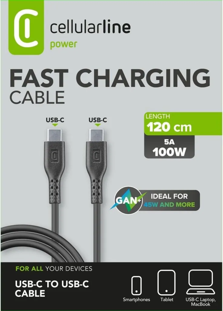 Câble de recharge rapide USB-C 100W 1.2m pour PC portable et Mobile - 4