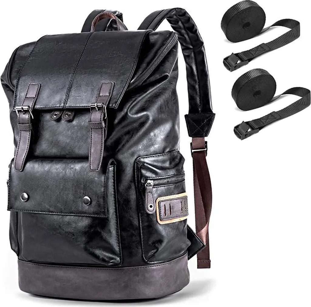 Sac à dos pour voyages en moto custom et chopper RL3 noir robuste