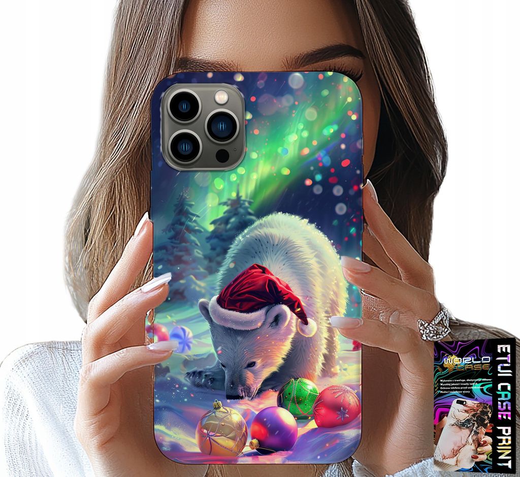 Hülle Für Iphone 12 Pro - Weihnachtsbärenkugelhülle + Folie