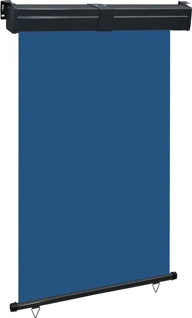 "Spring Sale"Balkon-Seitenmarkise Anti-UV & Wasserfest - modernes Design - 125x250cm Blau DE704638 - Sonnenschirme