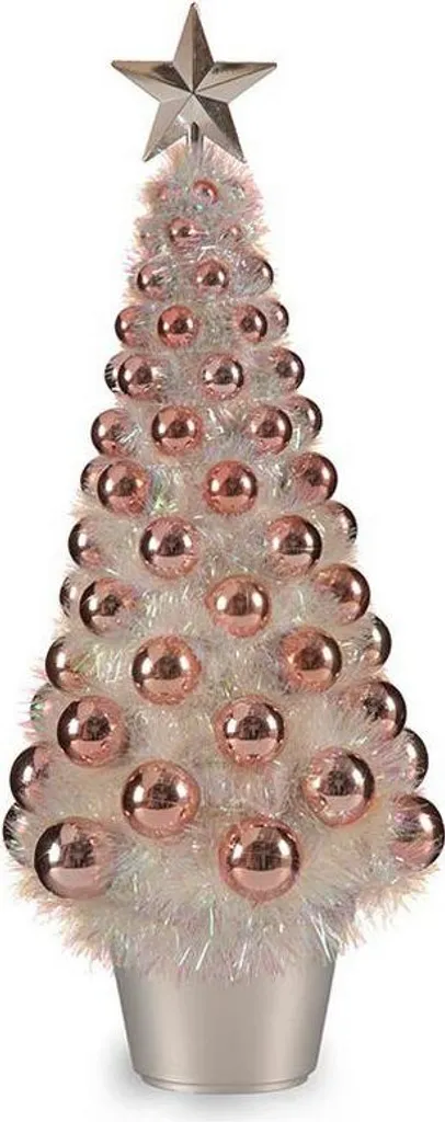Sapin de Noël Artificiel Rose 51cm Krist+ sans épines ni encombrement