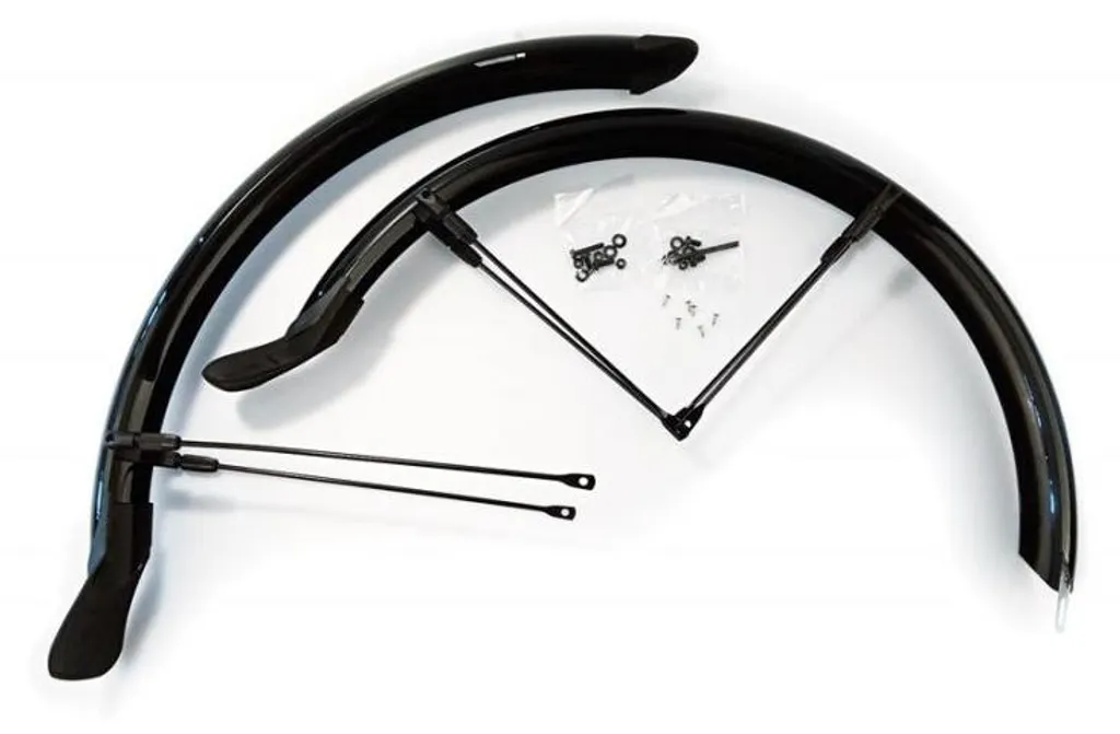 Garde-Boue pour Trottinette Crussis Cobra - Pack Avant et Arrière Noir