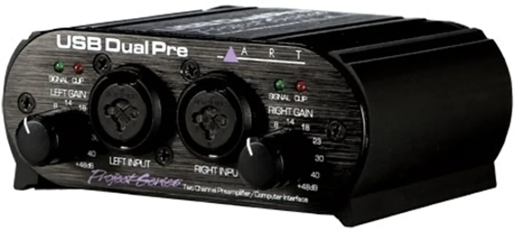 Interface Audio Mobile USB Dual Pre PS ART pour Podcast et Studio Home