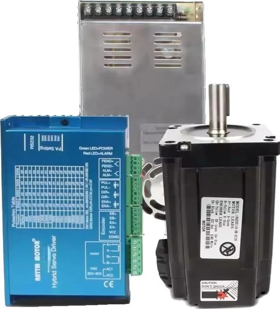 Servomoteur boucle fermée avec alimentation haute puissance et couple 5Nm