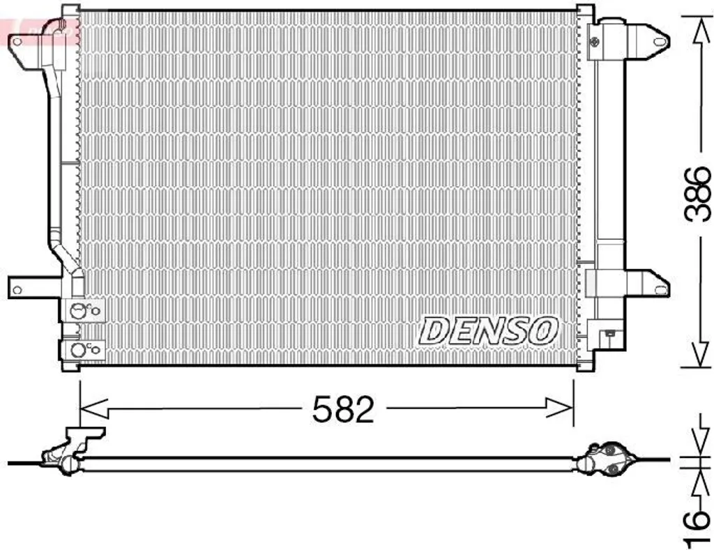 Radiateur de clim avec sécheur 5C0820411E pour VW Beetle et Jetta IV