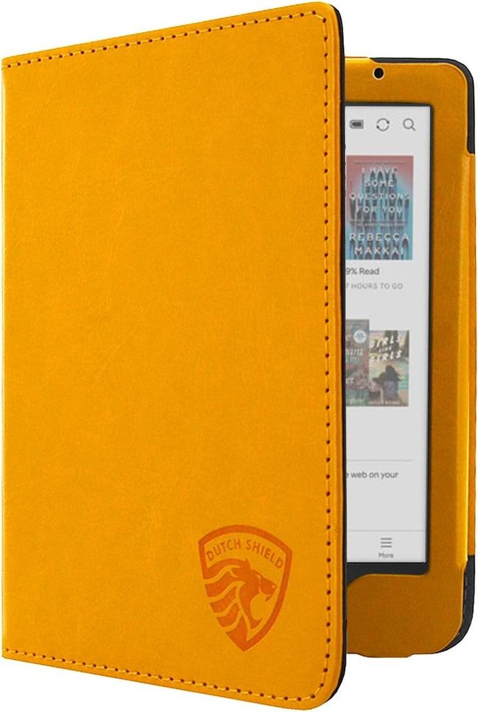 Dutch Shield - Luxe Case Hülle für das Tolino Shine Color Ebook - Klapphülle Ereader Schutzhülle Cover Gelb