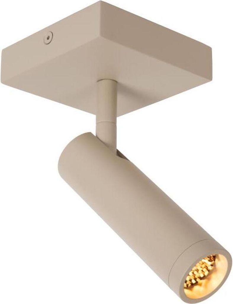 Spot Lampe Aluminium GU10 verstellbar B: 10 cm Taupe Modern