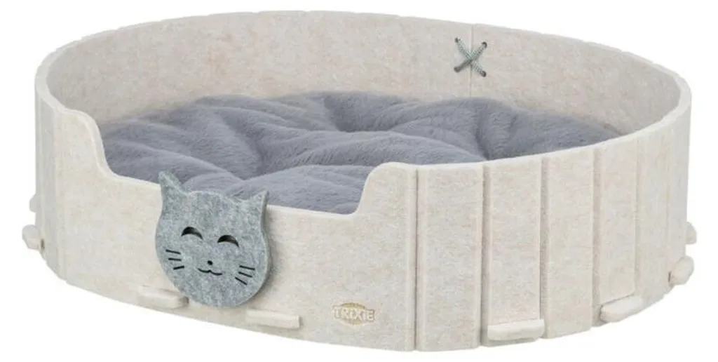 Dodo pour chat confortable Trixie Emelie gris sable fini les nuits froides