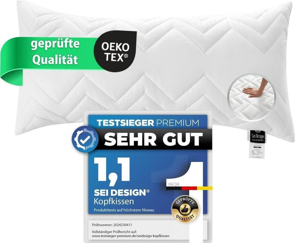 Kopfkissen 40x80 Schalfkissen Sofakissen Produktbild 