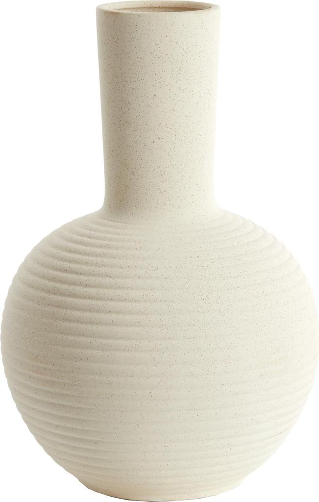 Light & Living ULLOA Vase in Matt Keramik Creme – Ø34x52 cm