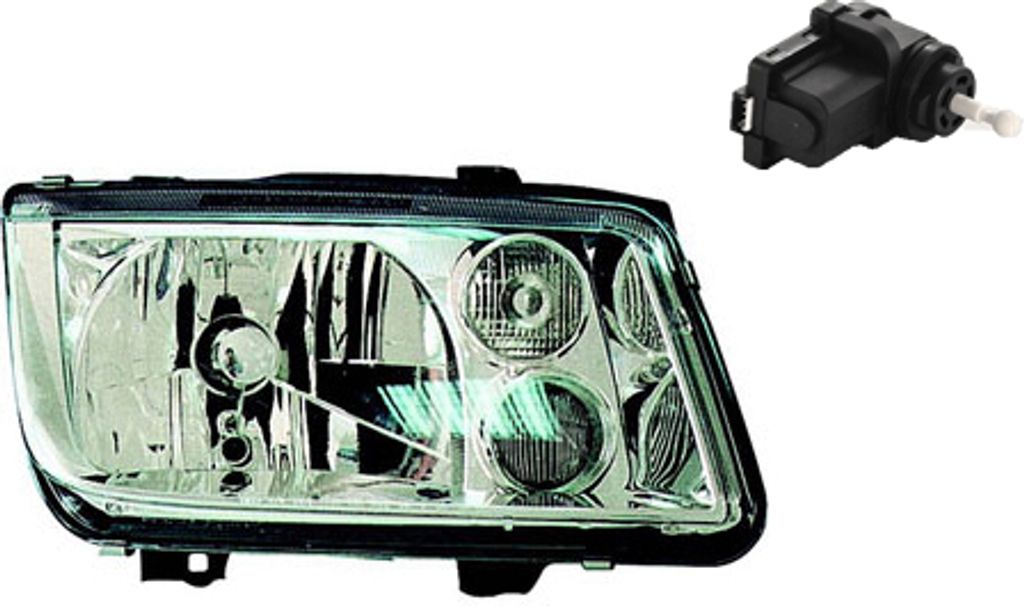 Johns, Scheinwerfer Haupt passend für VW Bora 1J2 10/98-05/2005 H4 Rechts m. Stellmotor 1J0941295B 1J0941295F 9948336 1J0941295C 6X0941295 6X0941295D