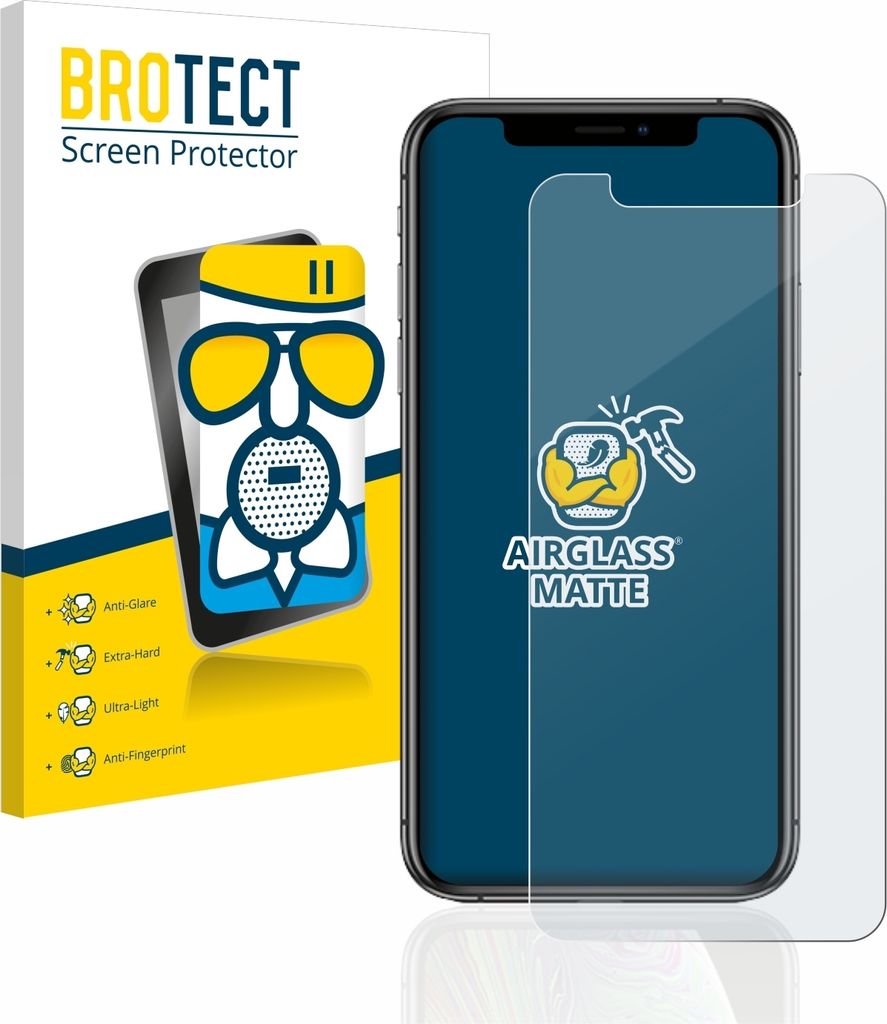 BROTECT Entspiegelungs Schutzglas für Apple iPhone Xs / 11 Pro Schutzfolie Panzer Folie Glas Display Schutz matt