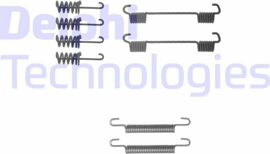 Zubehörsatz Feststellbremsbacken DELPHI hinten für VW Caddy Produktbild 