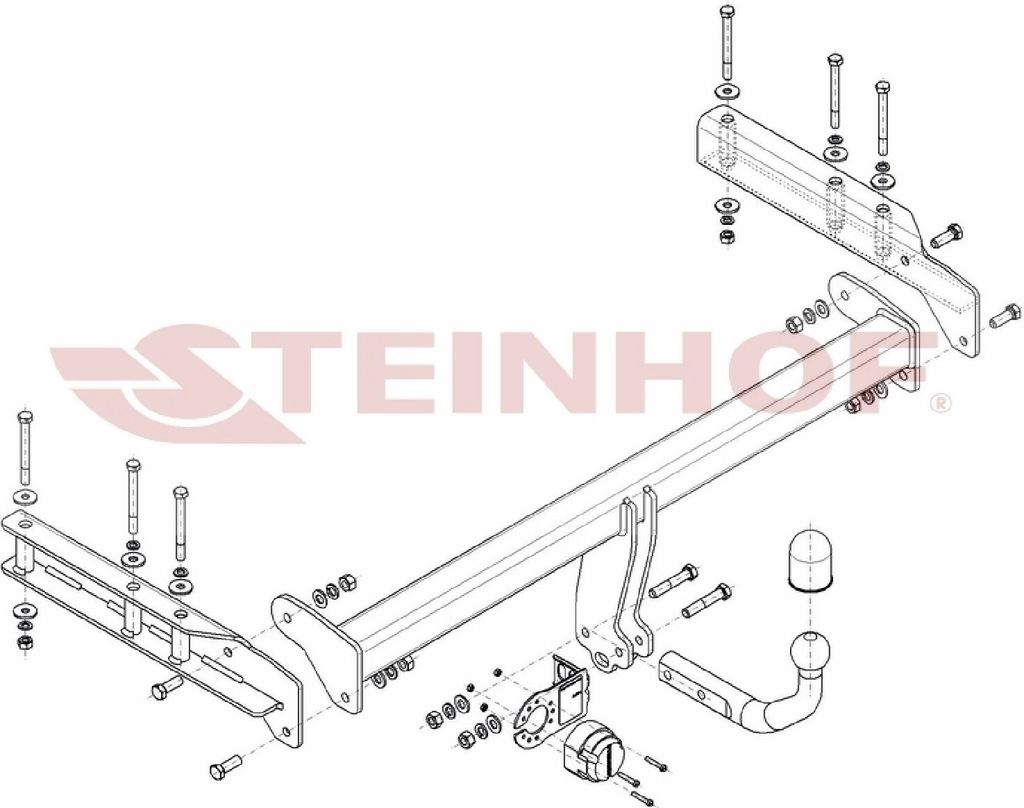 Z545931 Anhängerkupplung passend für AUDI A6 Allroad 05/2000-04/2005 starr