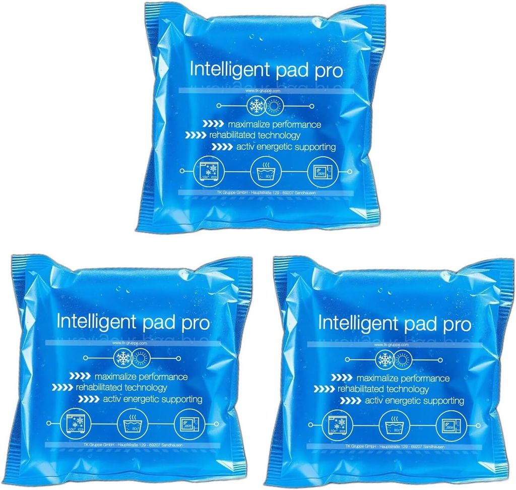 3er Set Kühlpacks Kühlpads - GERMANY - 15x15 cm - Kalt & Warm Kompresse - Prellungen & Insektenstiche & Schmerzen Gel Kühlkissen & Kühlakku