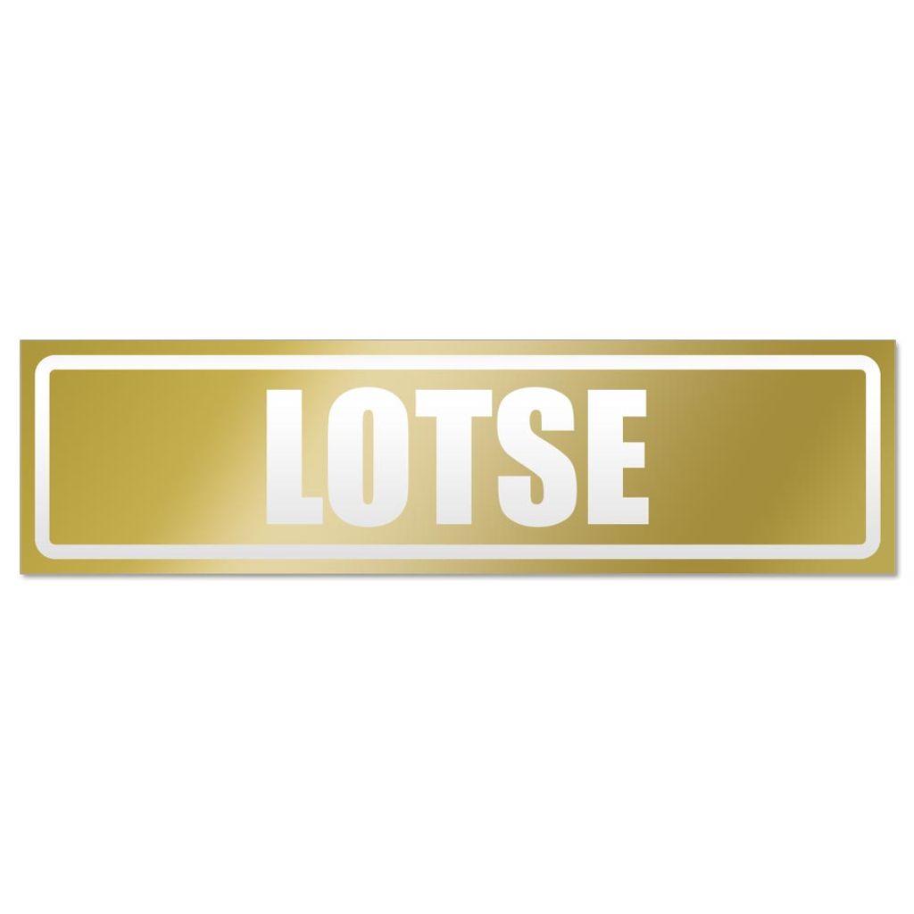 LOTSE invertiert Magnetschild Schild magnetisch