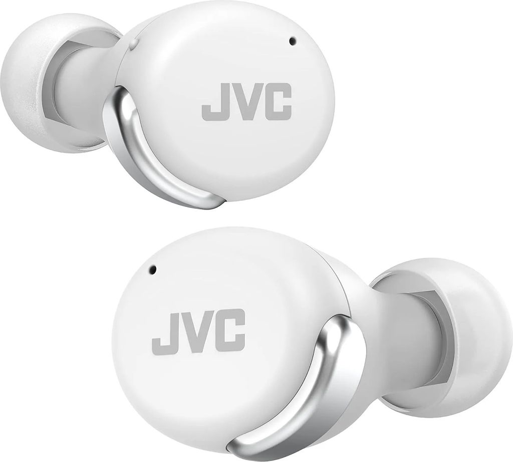 JVC HA-Z330T-W - Kompakte True Wireless Ohrhörer, aktives Noise Cancelling, geringes Gewicht, stylisches Design, BT 5.2, (IPX4), 21 Stunden Spielz...