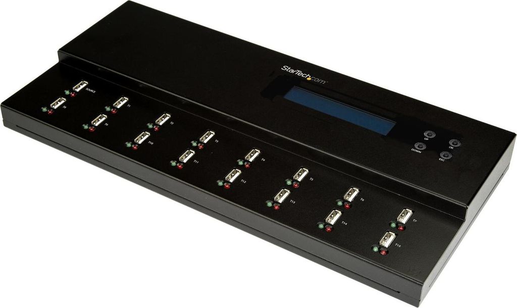 StarTech.com 1:15 Standalone USB Duplizierer und Löscher - für USB Sticks - USB Kopierer - USB Laufwerksduplizierer - USB-Disk-Duplikator - 15 Sc...