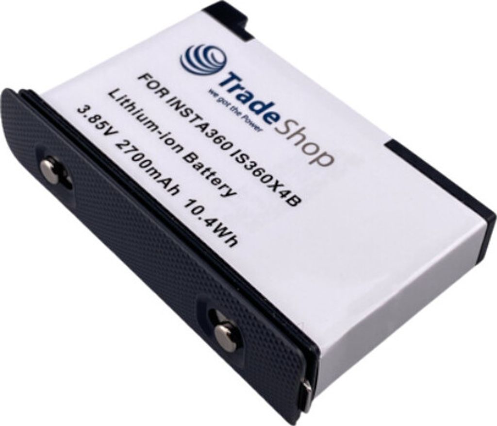 Trade-Shop Li-Ion Akku 3,85V / 2700mAh kompatibel mit Insta360 X4 ersetzt IS360X4B, CINSBBMA / Actioncam, 360°-Action-Kamera Zubehör Battery