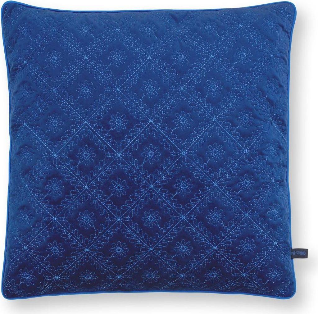 Pip Studio Zierkissen Quilted Daisy Blue 50x50cm