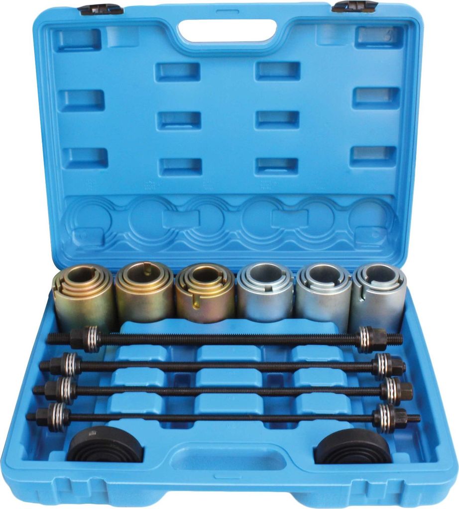 SATRA | Lager Gummibuchsen Radlager, 26 tlg, Buchsen Silentlager Demontage Abzieher, Ausdrücker Werkzeug