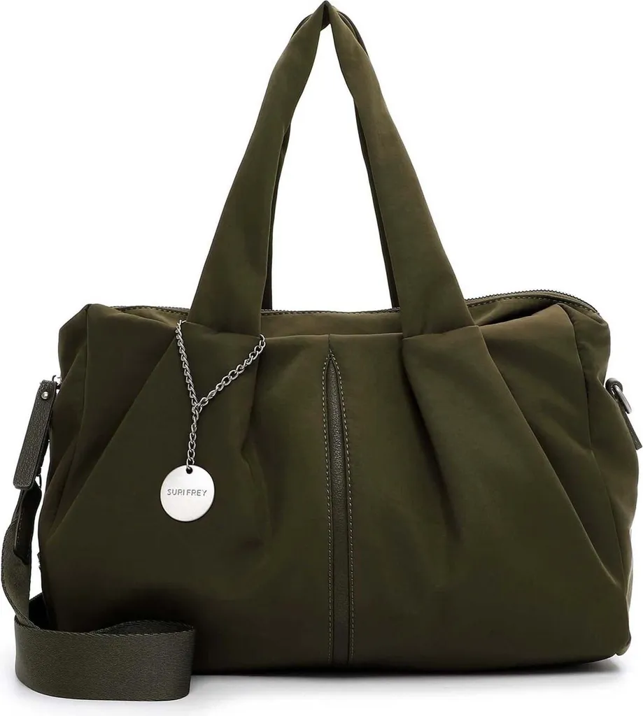 SURI FREY Pauly City Bag Oliv | Borsa Donna Leggera e Lavabile