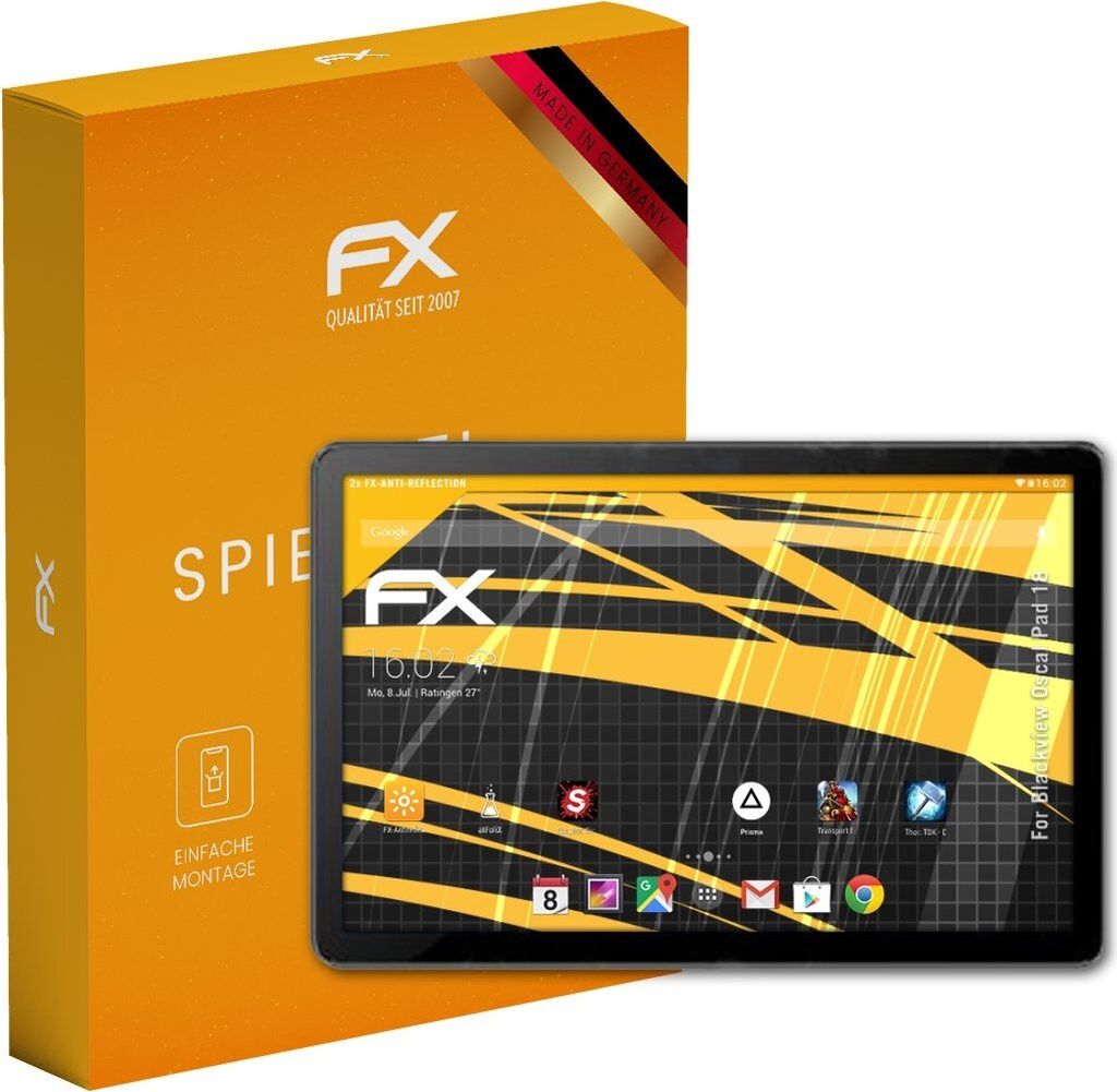 atFoliX FX-Antireflex 2x Schutzfolie kompatibel mit Blackview Oscal Pad 18 Displayfolie
