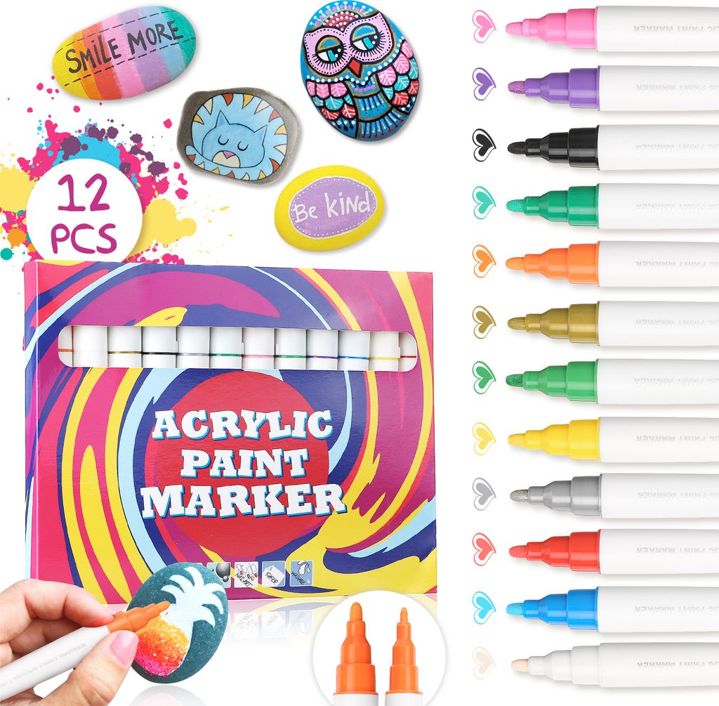 Riesiges 36-teiliges Acryl-Stifte Set Produktbild 
