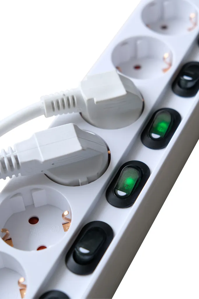 Multiprise 6 Prises avec Interrupteur pour Stopper le Gaspillage 2m - 12