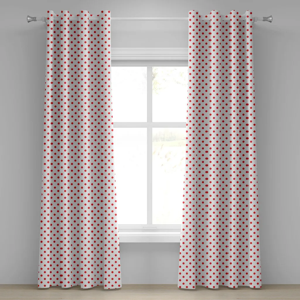 ABAKUHAUS Tenda Geometrica 280x225cm Stile Retrò Bianco e Vermiglio