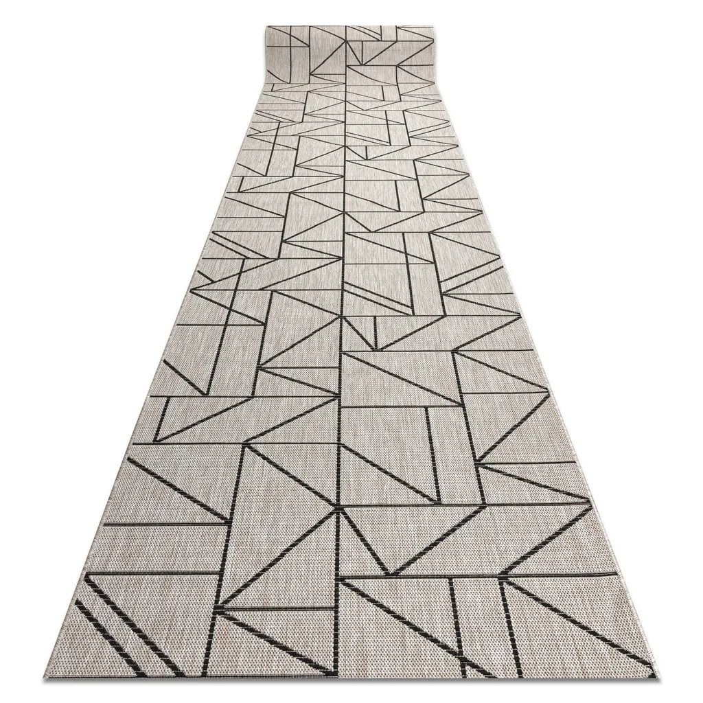 Tapis anti-tache aspect naturel FLOORLUX motif géométrique 70x110 cm