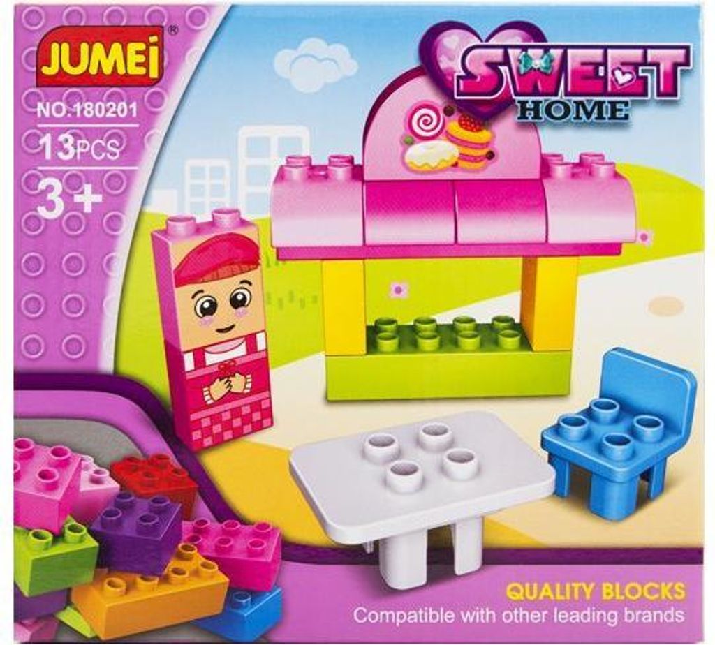 Klocki Jumei 3+ CUKIERNIA 13 elementów, 20x19cm