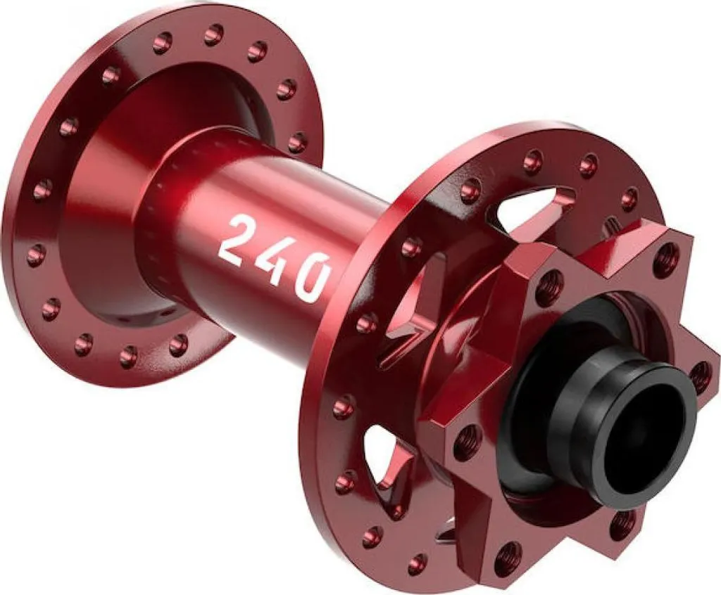 Moyeu DT Swiss 240 Classic VTT avant Boost 32 trous ultra léger rouge