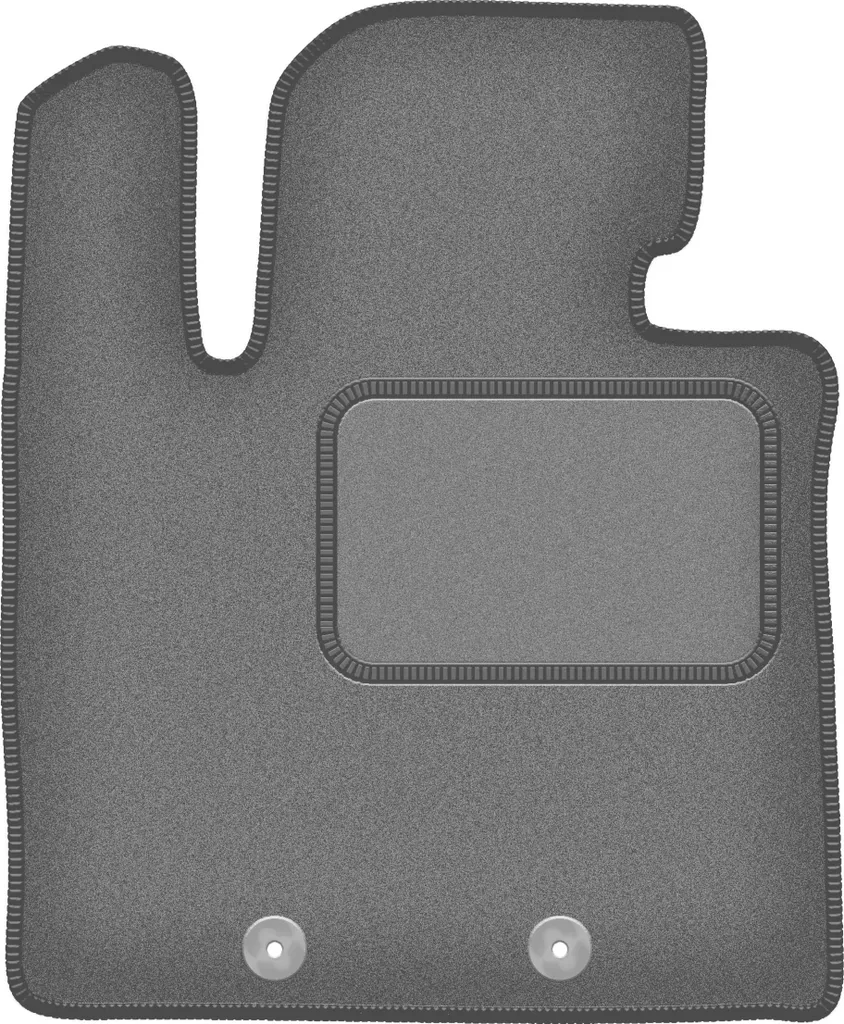Tappetino conducente in velluto grafite compatibile con Kia Sorento II FL (2012-2014, SUV) – con fissaggi – su misura