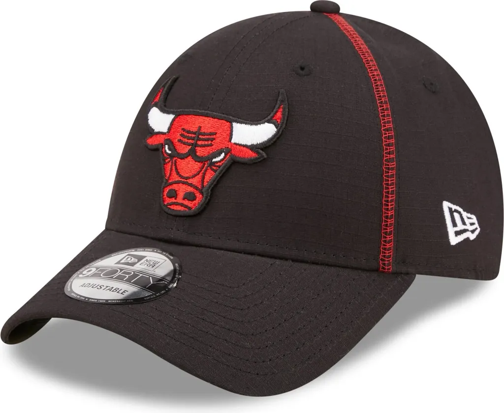 Casquette Bulls 9Forty New Era Ripstop Noire Indéchirable Ajustable
