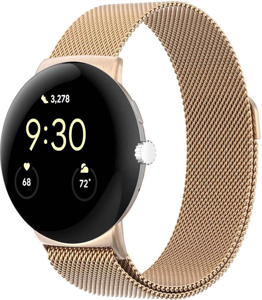 Google Pixel Watch 3 - 45 mm/Google Pixel Watch 4 - 45 mm Band: imoshion Milanees magnetisch bandje