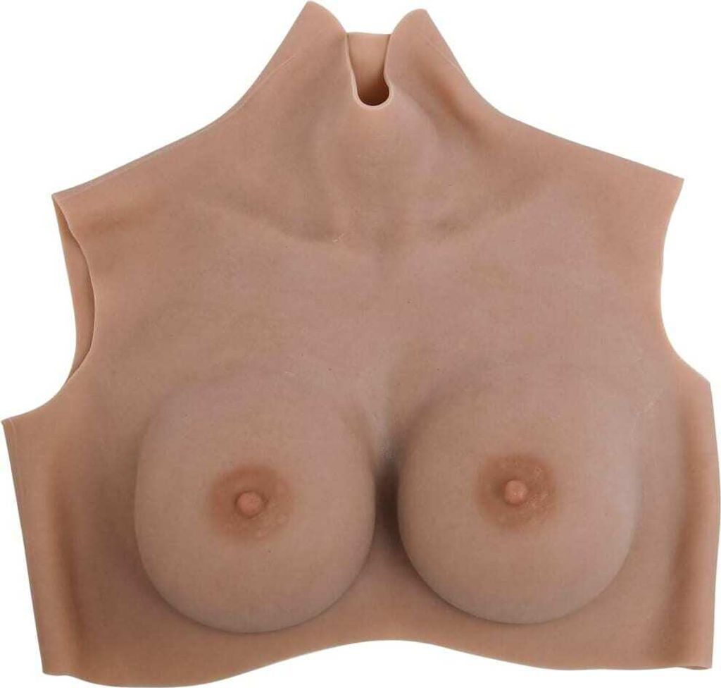vidaXL Silikonbrüste für Cross-Dresser Bräunlich D Produktbild 
