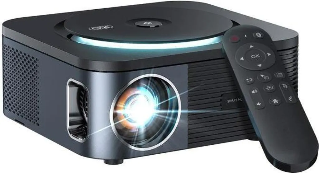 XO Projecteur Vidéo Full HD avec Entrées HDMI et USB Noir pour le Home Cinéma
