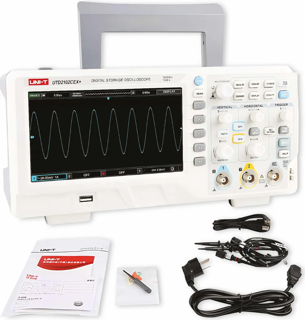 Oscilloscope Numérique de Table UTD2102CEX+ UNI-T 100 MHz 2 Voies