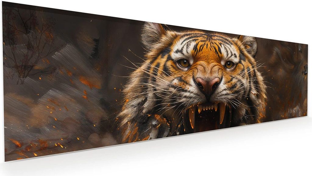 Glasbild 120x40cm in XXL für Wohnzimmer, Schlafzimmer Motiv Produktbild 
