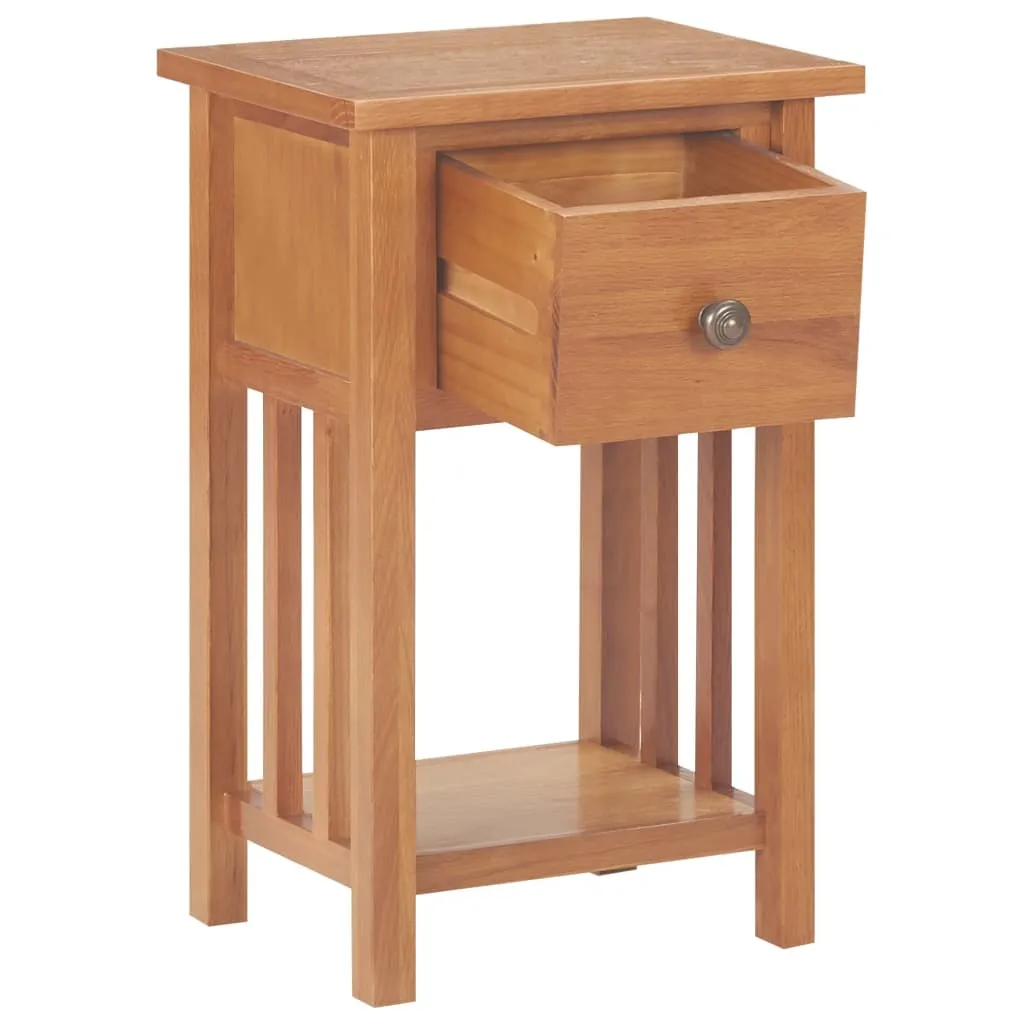 SYFAX™ Tavolino Portariviste con Cassetto 35x27x55 cm Legno di Rovere