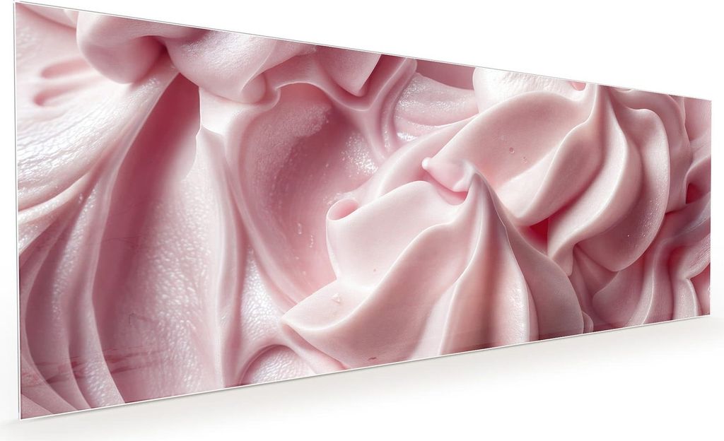 Küchenrückwand Spritzschutz Glas mit Motiv Zartes Schaumcreme 40 x 40 cm