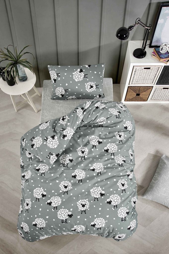 L'Essentiel Linge de Maison, Lamb, Bettwäsche-Set, Weiß, 65 % BAUMWOLLE / 35 % POLYESTER, 140 x 200 cm