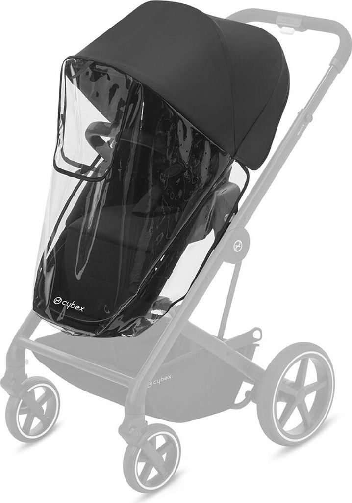 CYBEX Gold Regenverdeck für Balios S 2-in-1 Kinderwagen, Transparent