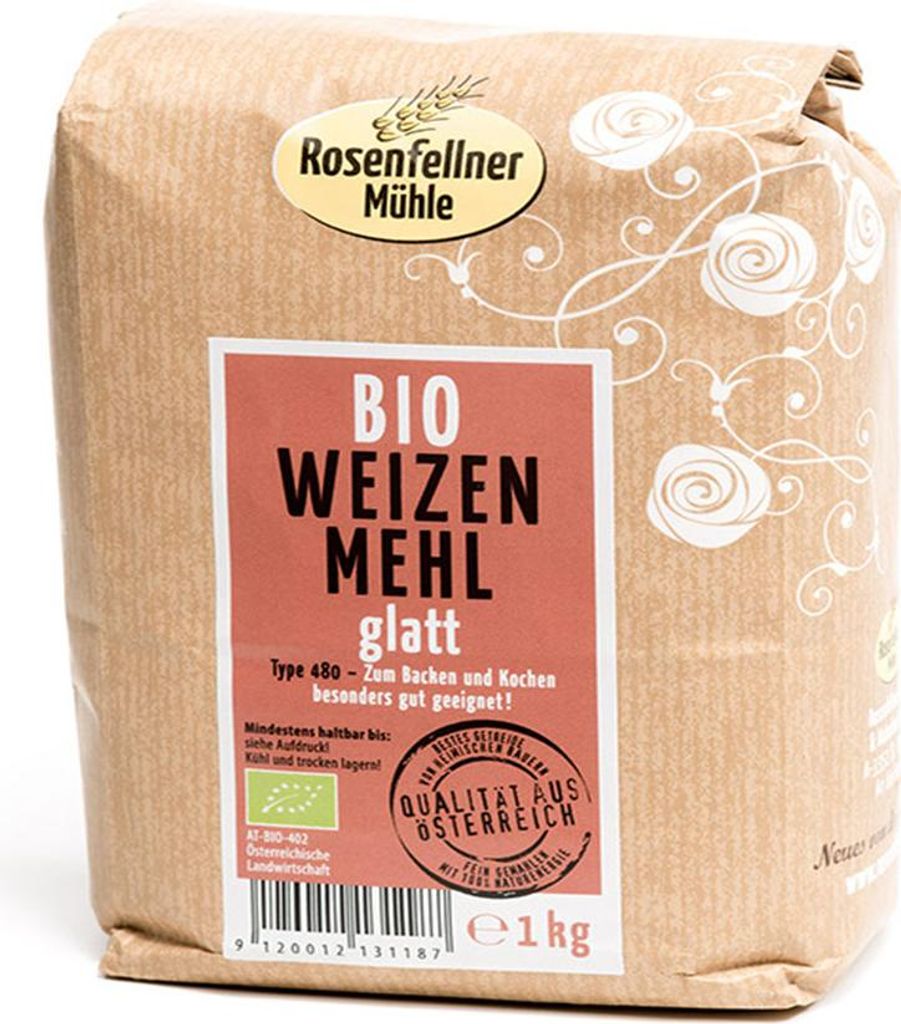 Weizenmehl T480 1000g - 10er Vorteilspack von Rosenfellner Mühle